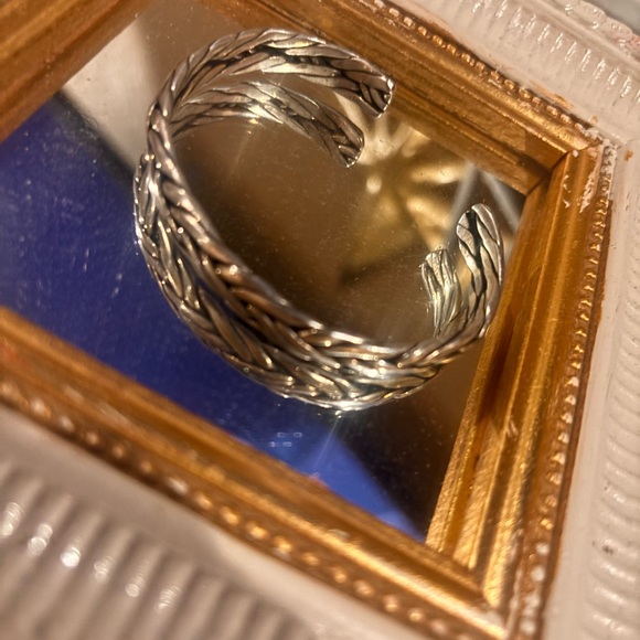 Sterling Silver PRICE CUT ( Taxco) Twisted Design Bracelet/ Cuff - Picture 2 of 3